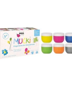 Kreul Mucki Fingerfarben | Glückskinder (6x50ml)