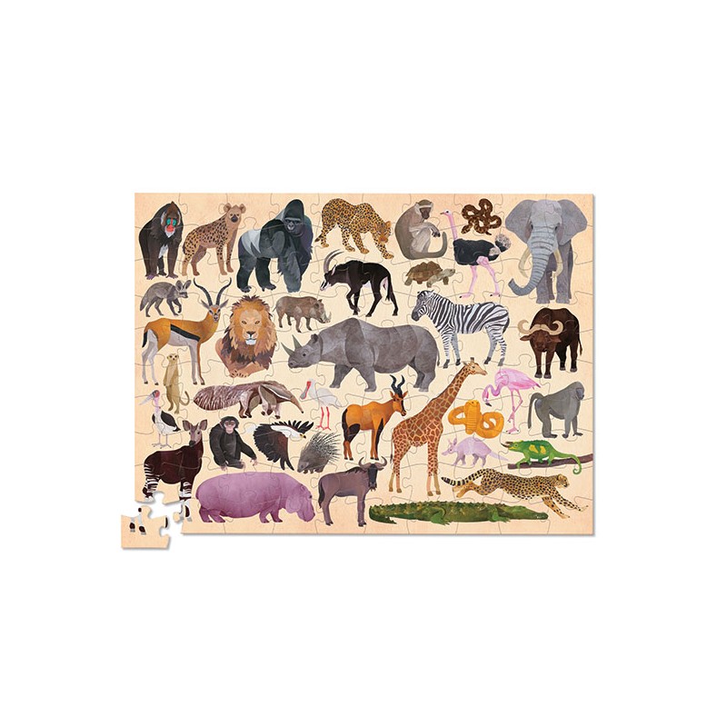 CROCODILE CREEK PUZZLE 100 PCS (ab 5 Jahren) | Wild Animals – Bild 3