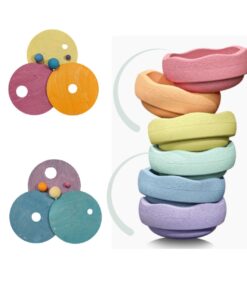 GRIMM’S x Stapelstein® Kullerscheiben | Warm Pastell