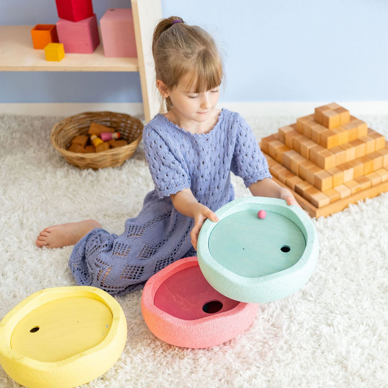 GRIMM’S x Stapelstein® Kullerscheiben | Cool Pastell – Bild 3