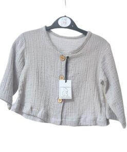 Signorina Topolina Musselinbluse | HELLGRAU/GOLDPUNKT