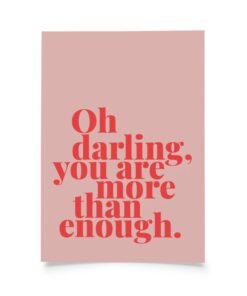 Tadah Postkarte | Oh darling, you are more than enough.