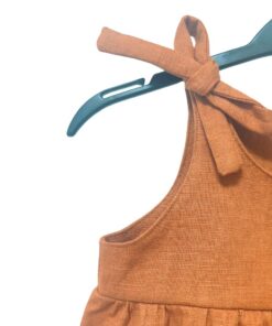 Signorina Topolina Bindeoverall kurz LEINEN | KUPFER