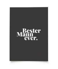 Tadah Postkarte | Bester Mann ever.