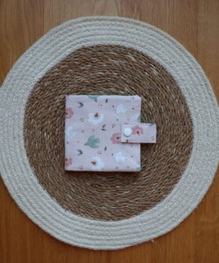 AYLUN Pixibuch Hülle | Vögel & Blumen rosa