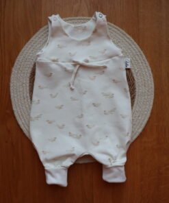 AYLUN Baby Strampler | Seehund-Ecru