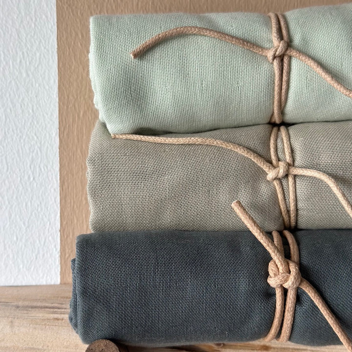 Saga Copenhagen Bio Musselin Nuschi VIDAR 70x70cm | Aloe vera