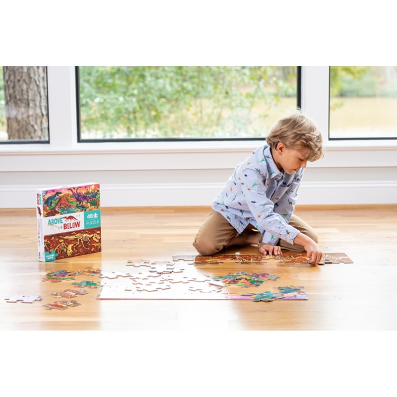 CROCODILE CREEK Puzzle 48 PCS (ab 4 Jahren) Above & Below | Dino – Bild 5