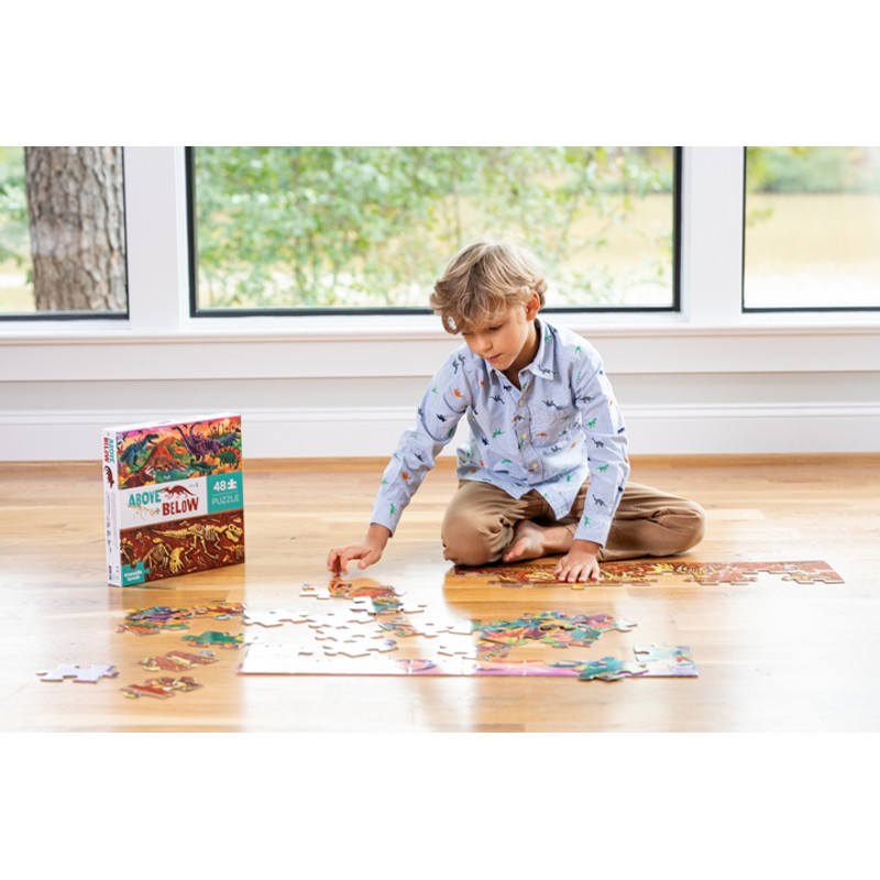 CROCODILE CREEK Puzzle 48 PCS (ab 4 Jahren) Above & Below | Dino – Bild 4