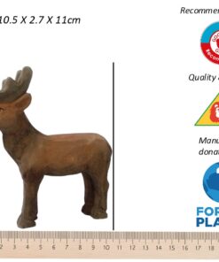 Wudimals® Tierspielzeug aus Holz | Hirsch