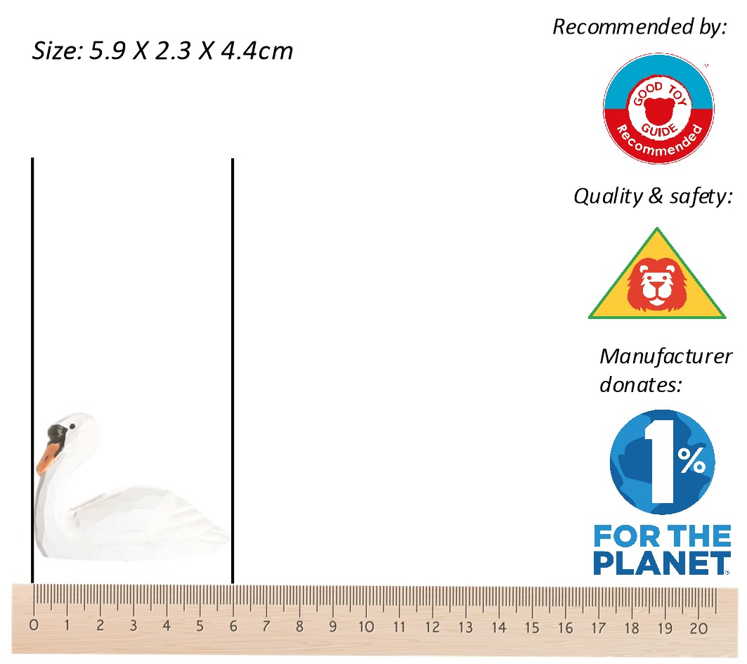 Wudimals® Tierspielzeug aus Holz | Schwan
