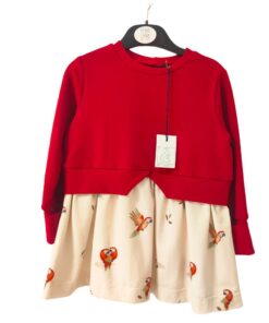 Signorina Topolina Pulli mit Volant | Papagei