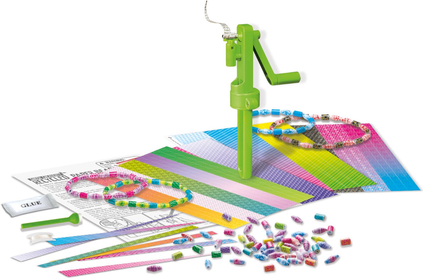 4M Green Creativity Set | Recyclete Papierperlen – Bild 2