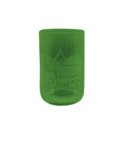 UUpcycling Kinder Trinkglas grün | Lastwagen
