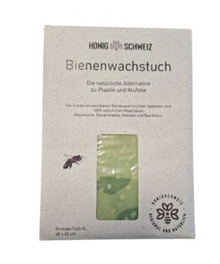 Honigschweiz Bienenwachstuch XL für Brot (60cm x 40cm) | Green-Lime