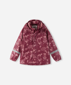 REIMA Fleecegefütterte Kinder Regenjacke Koski | jam red