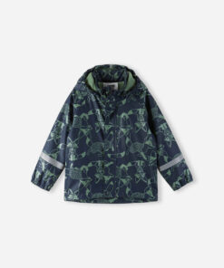 REIMA Fleecegefütterte Kinder Regenjacke Koski | navy