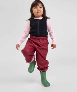 Alternative view of REIMA Fleecegefütterte Kinder Regenhose Loiske | jam red