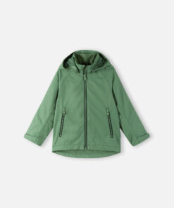 REIMA Wasserdichte Kinder Übergangsjacke Soutu | green clay