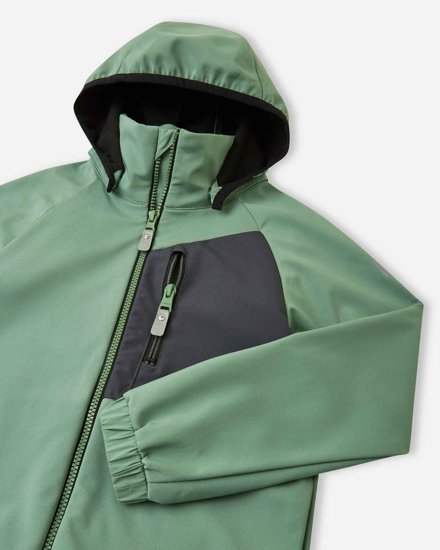 REIMA gefütterte leichte Softshell Jacke MUKANA | Green Clay – Bild 7