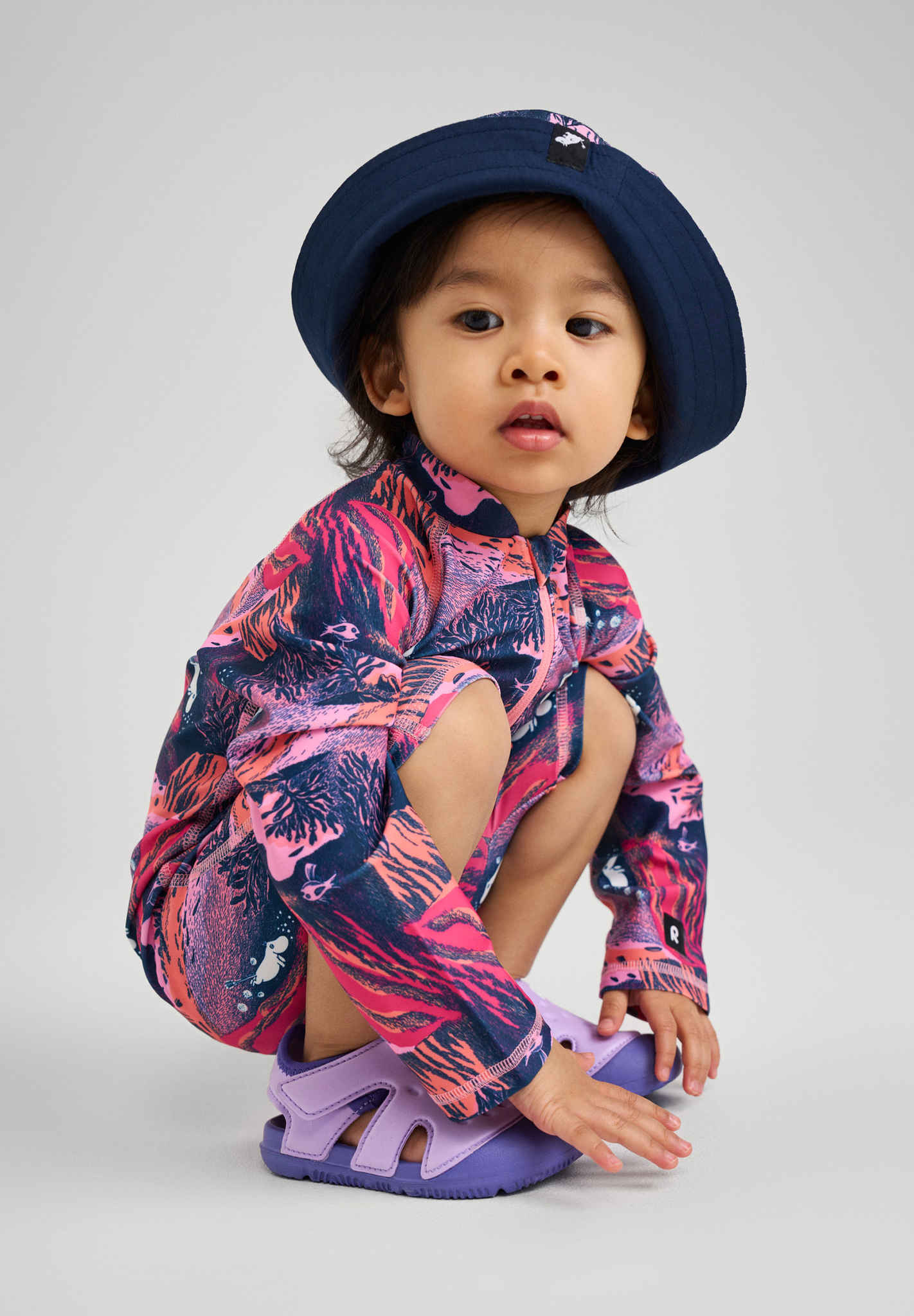 REIMA Kleinkind UV Overall Moomin Sandig | rose pink