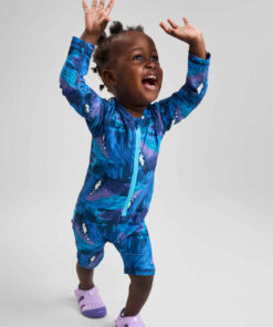 REIMA Kleinkind UV Overall Moomin Sandig | Turquoise Blue