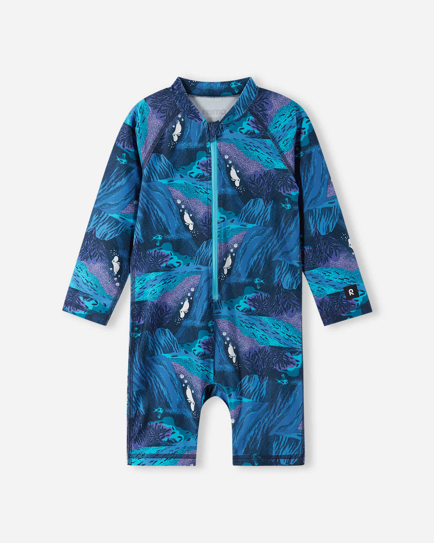 REIMA Kleinkind UV Overall Moomin Sandig | Turquoise Blue