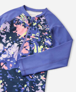 Alternative view of REIMA UV Badeanzug / Badekleid Langarm Aallot | Blooming Lilac (2nd Season)
