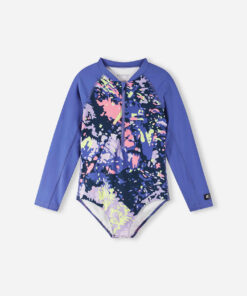 REIMA UV Badeanzug / Badekleid Langarm Aallot | Blooming Lilac