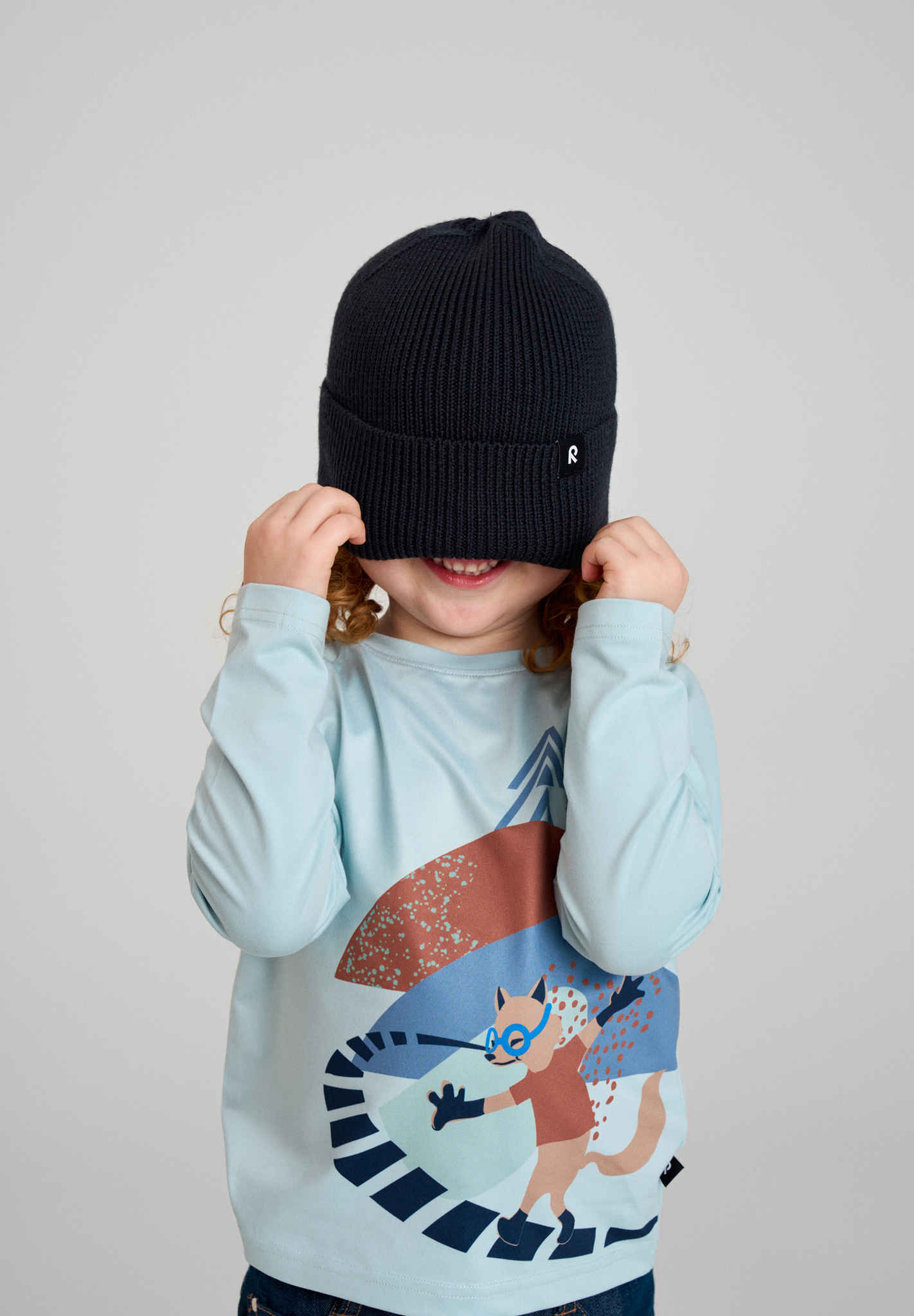 Reima Kinder Woll Mütze Reissari | black – Bild 3