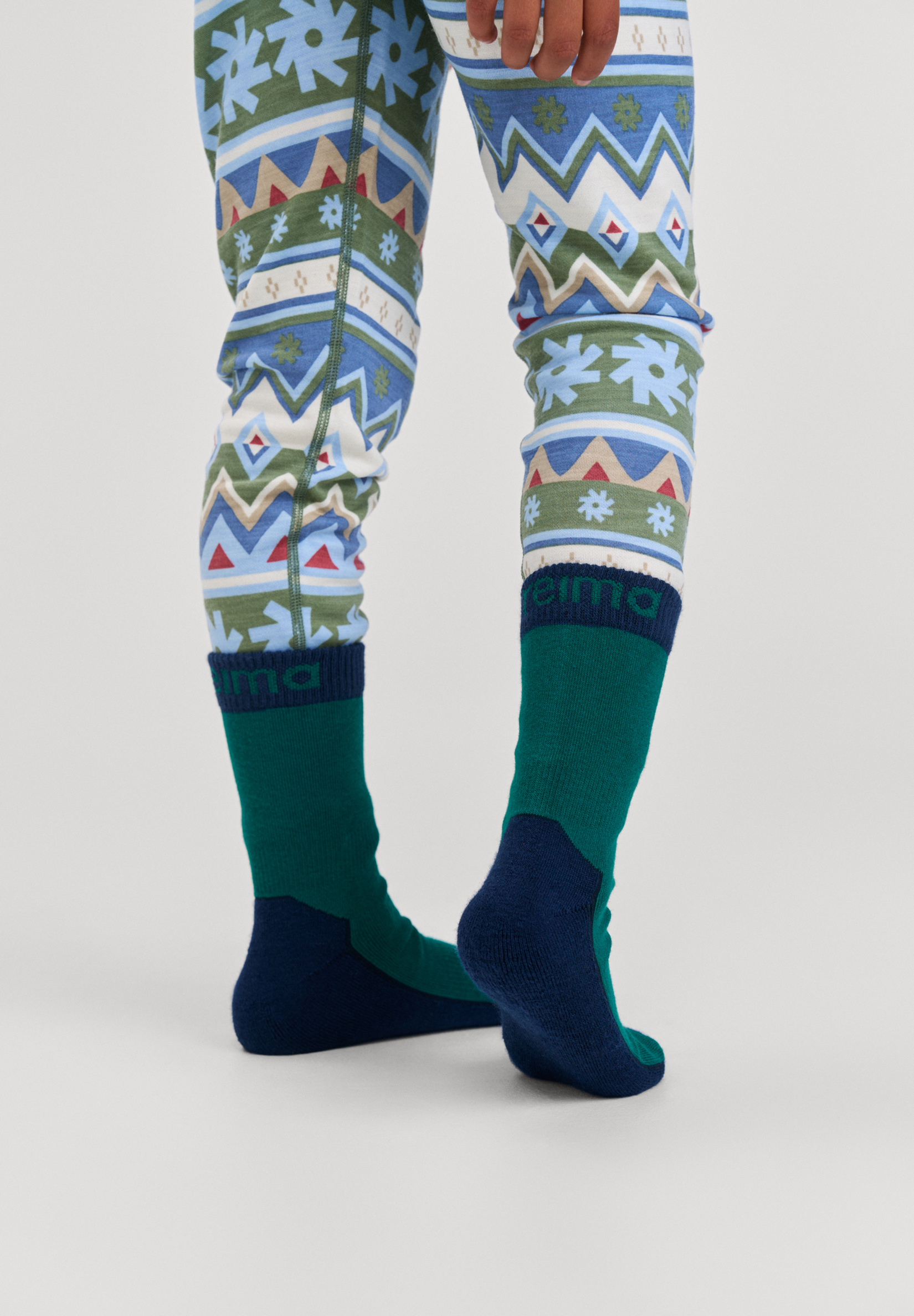 REIMA Socken VILLALLA (mit Merino) | deeper green – Bild 5