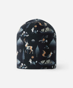 REIMA leichter wendbarer Baumwoll Beanie TANSSI | Black