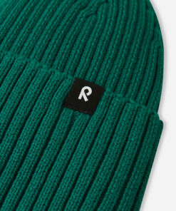Alternative view of Reima Bio Baumwoll Beanie Hattara | Deeper Green