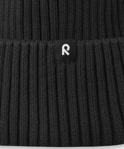 Alternative view of Reima Kinder Bio-Baumwoll Beanie Hattara | black