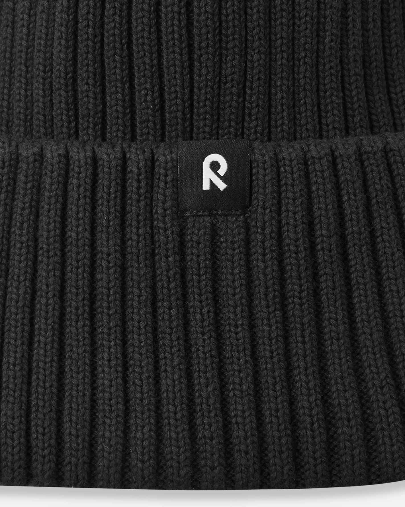 Reima Kinder Bio-Baumwoll Beanie Hattara | black – Bild 2