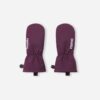 REIMA Kinder Softshell Fäustlinge OSATEN | deep purple
