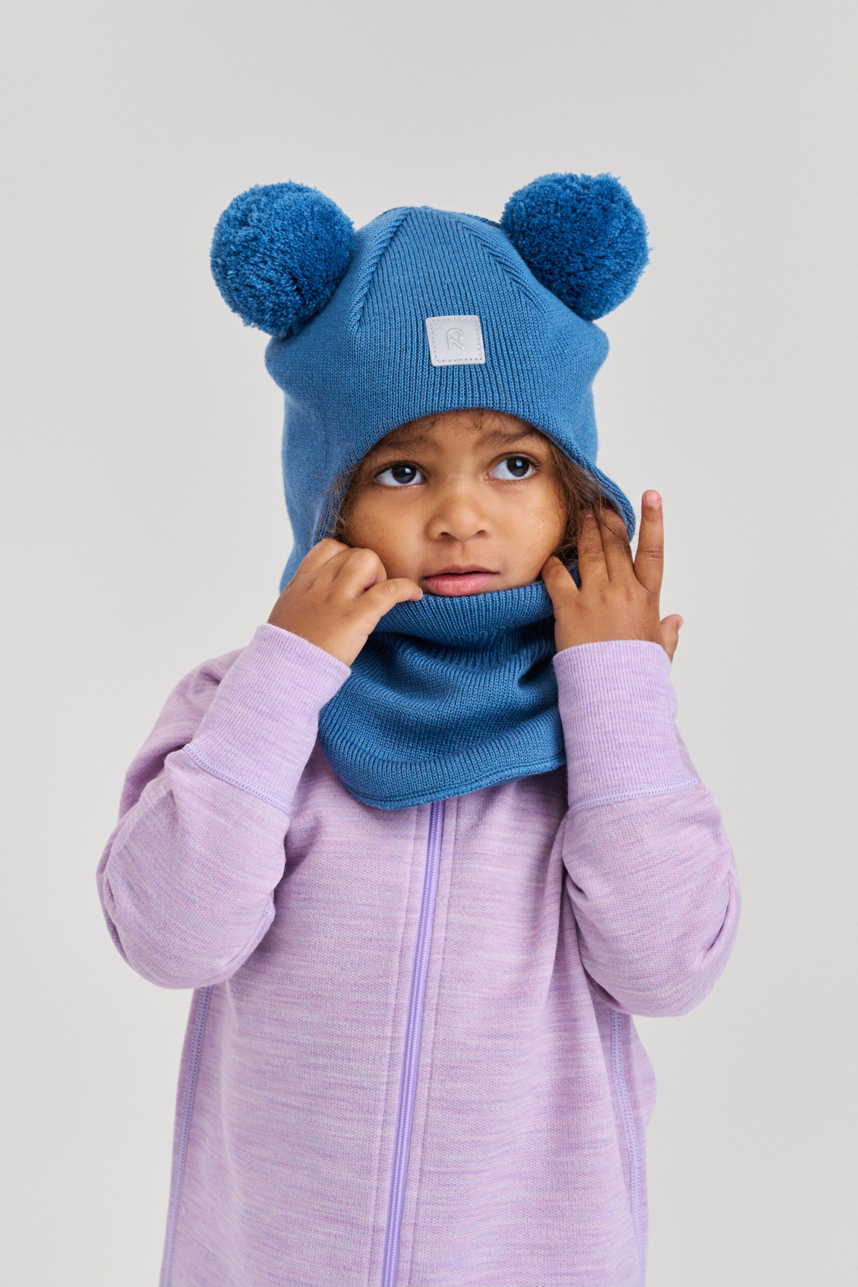 REIMA Merino (100%) Sturmhaube / Balaclava VEKKULI | blue ocean