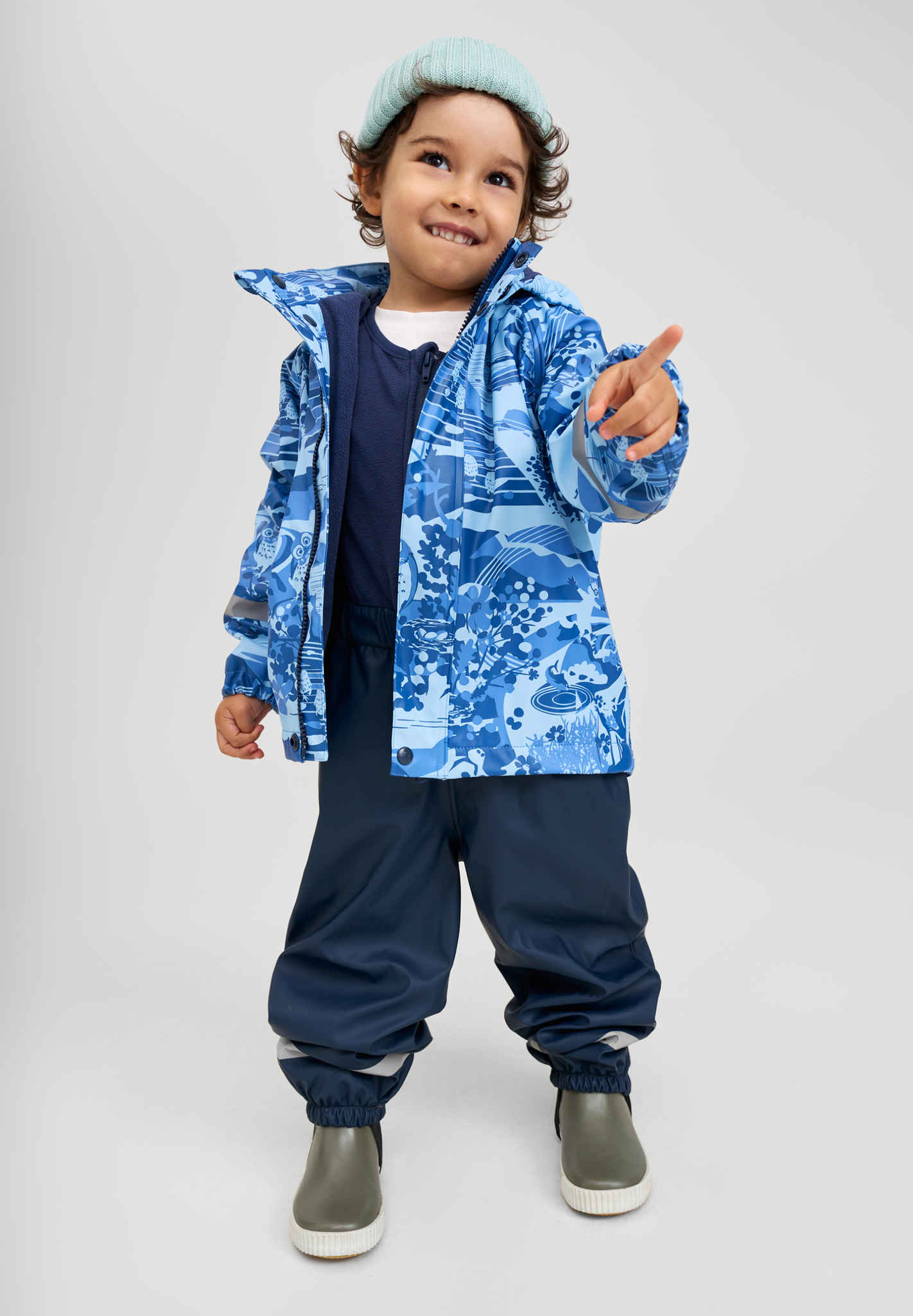 REIMA Kinder Gummistiefel ANKLES | greyish green – Bild 7