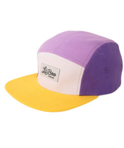 LIL' BOO 5 Panel CAP | Block Purple yellow