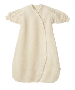 Disana Baby Merino Strick Langarm Schlafsack | natur