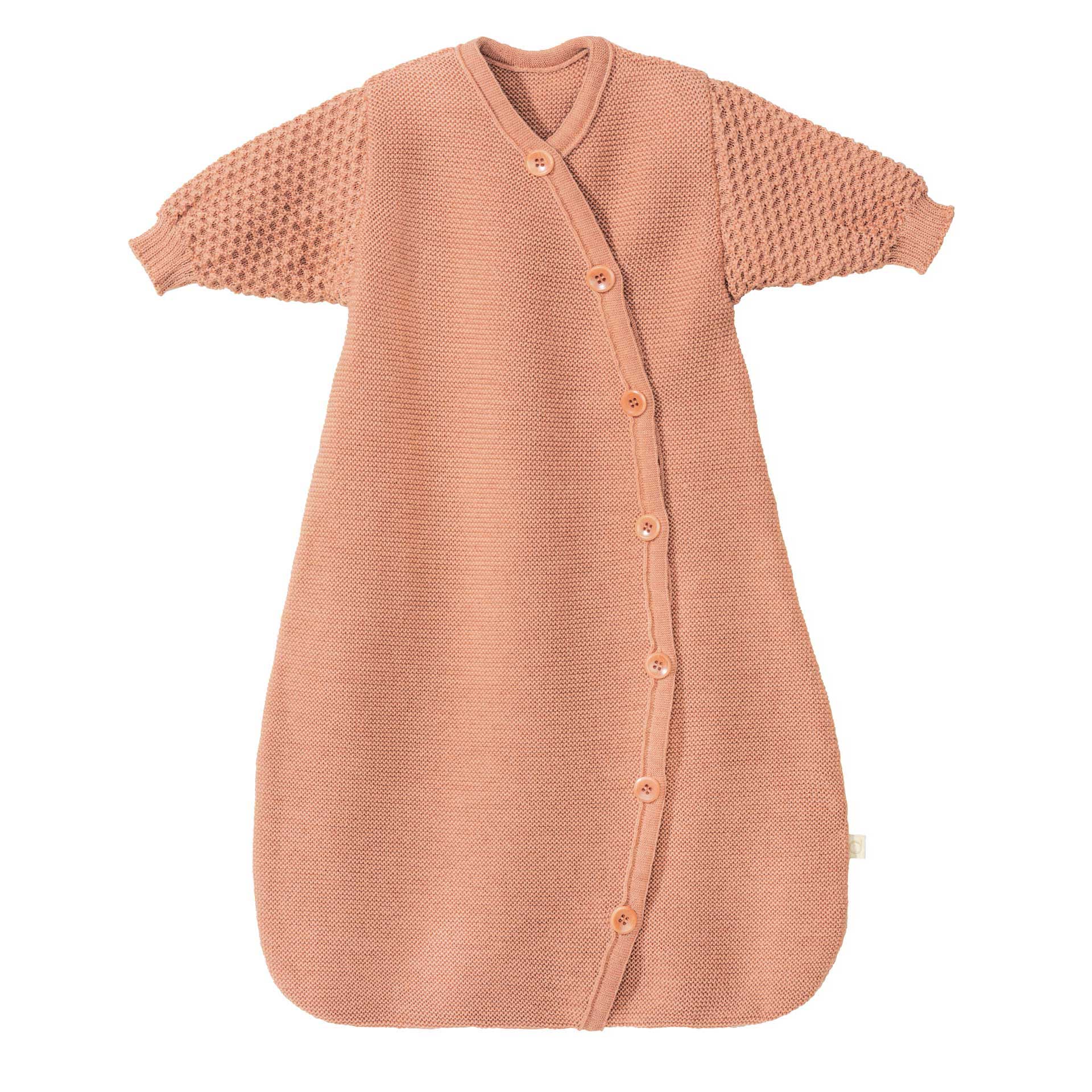 Disana Baby Merino Strick Langarm Schlafsack | Rosé