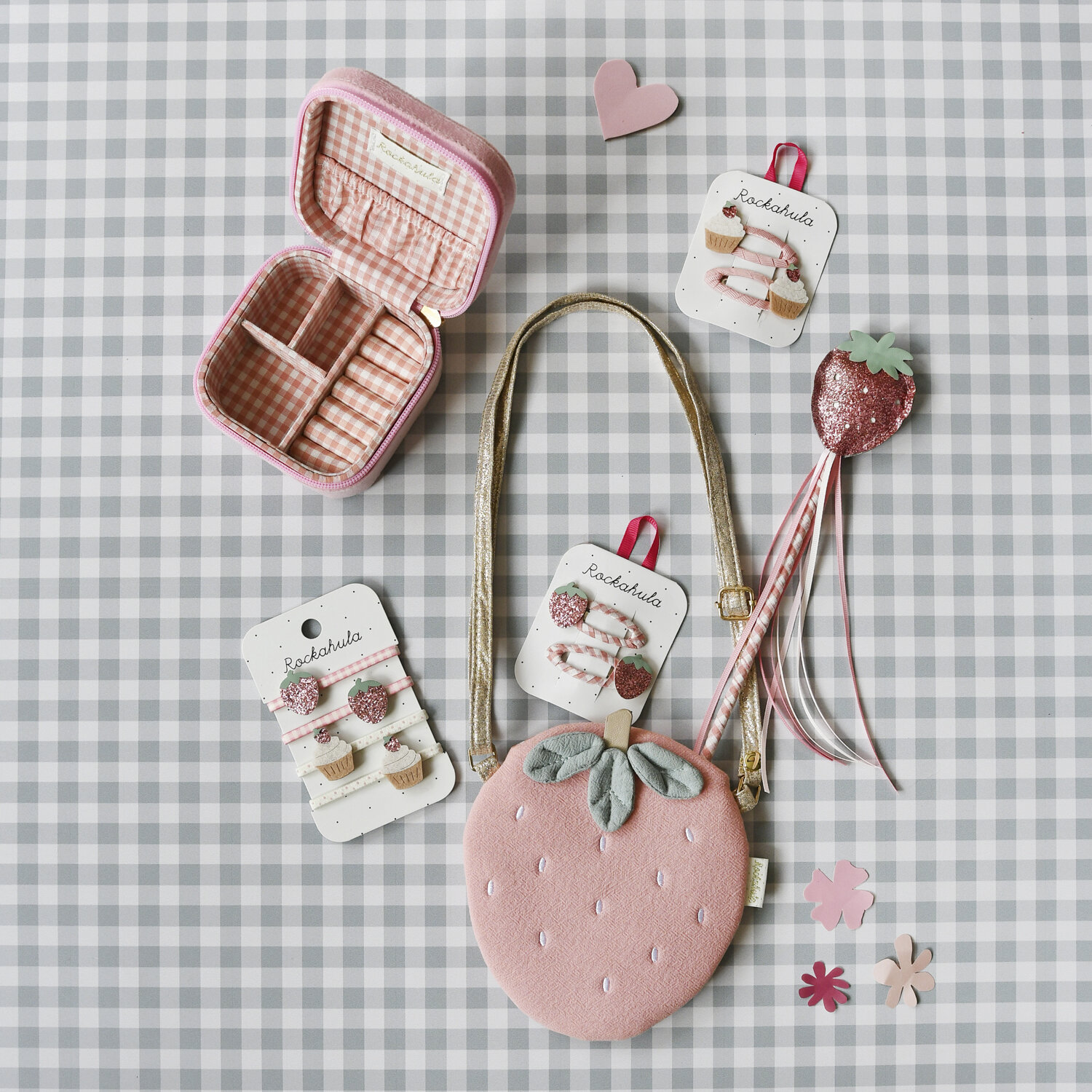 Rockahula Haarspangen | sweet strawberry