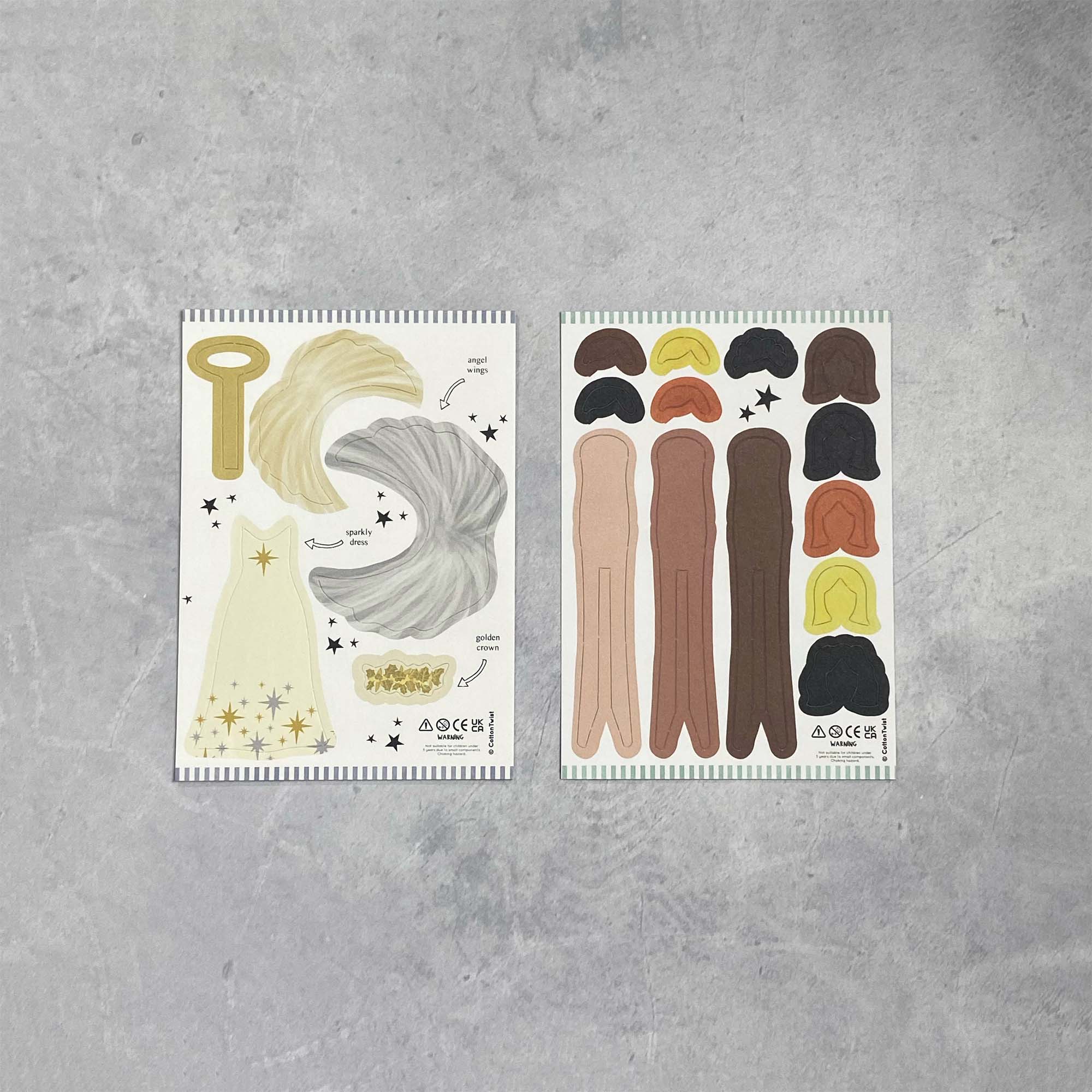 Cotton Twist Kreativ Bastelset Weihnachten (ab 3 J.) | Engel Peg-Puppe – Bild 4