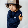 LIL' BOO 5 Panel Wool CAP | brown-navy