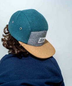 Alternative view of LIL' BOO 5 Panel Wool CAP | green