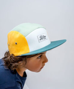 LIL' BOO 5 Panel CAP | Block YELLOW GREEN