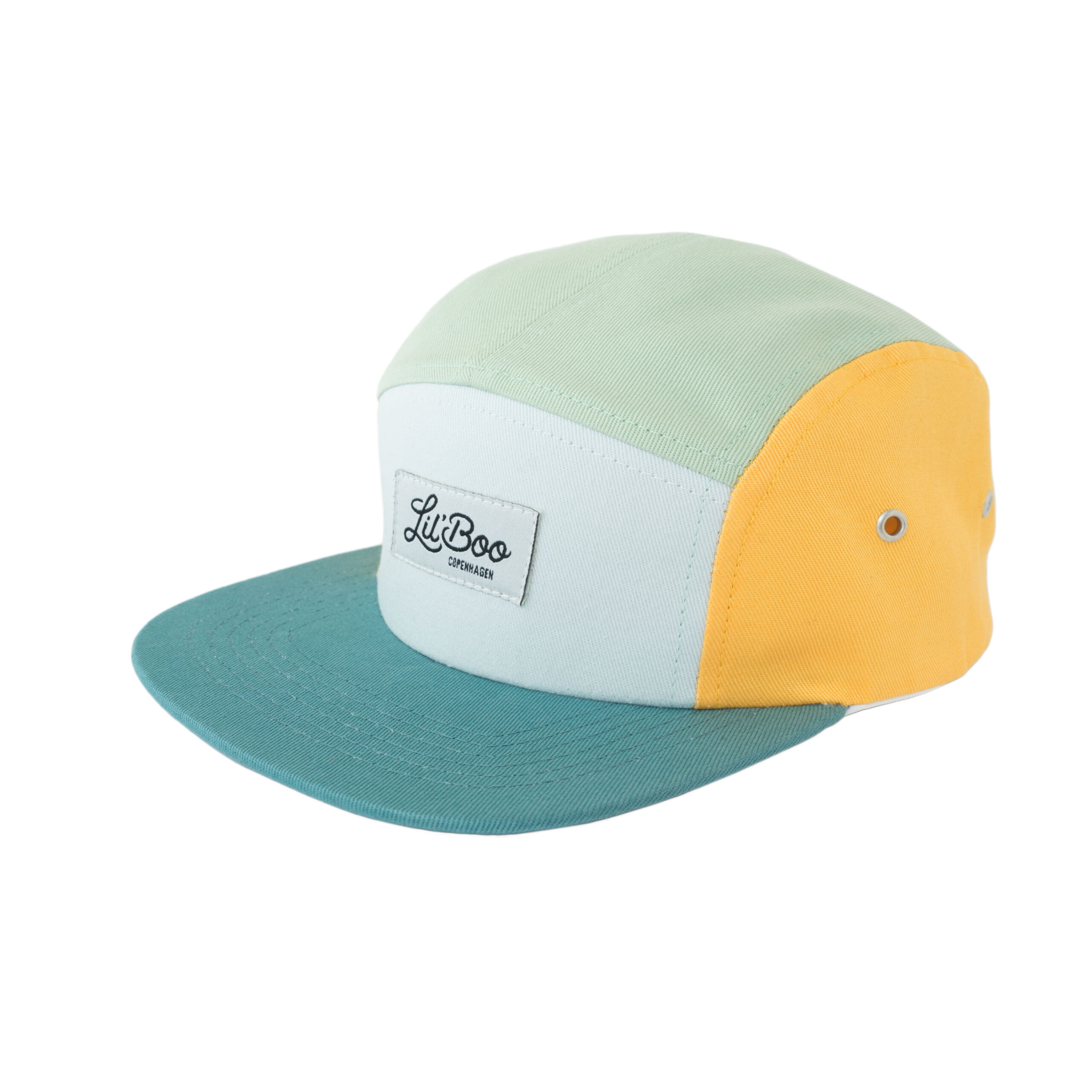 LIL' BOO 5 Panel CAP | Block YELLOW GREEN