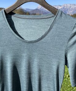 Glückskind Damen T-Shirt Merinowolle & Tencel | Schiefer