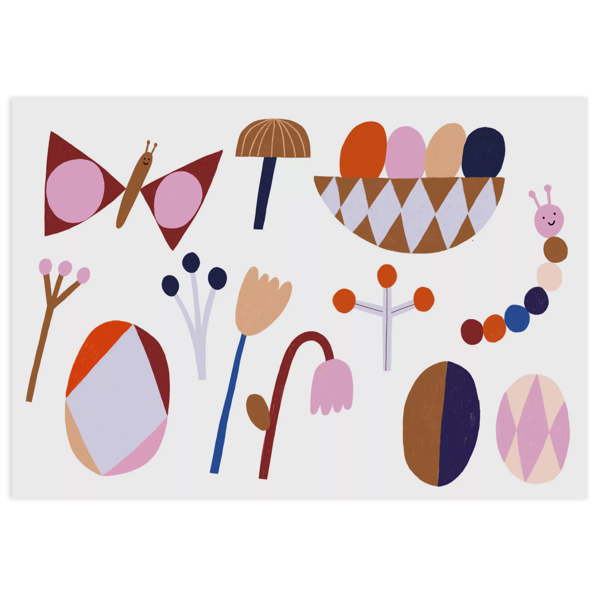 NUUKK Karte aus Holzschliffpappe | Osterstrauss