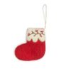 Gamcha Deko Aufhänger aus Filz | Socke rot